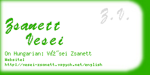 zsanett vesei business card